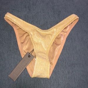 triangl swimwear Metallic Gold Bikini Bottoms